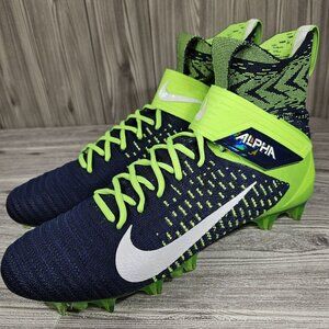 Nike Alpha Menace Elite 2 Flyknit Football Cleats - BV2077 400 Men's Size 14 NEW